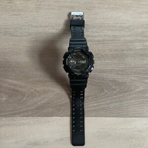 Black and sliver G-Shock watch